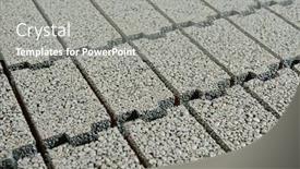  Presentation with brick - Presentation theme featuring heap-of-clayite-brick-background background and a gray colored foreground