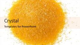  Presentation with maize - Audience pleasing PPT layouts consisting of heap of cornmeal maize flour close up surface isolated on white background backdrop and a gold colored foreground