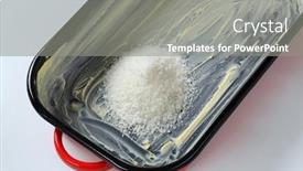  Presentation with baking - Audience pleasing slide set consisting of desiccated coconut in grease backdrop and a gray colored foreground