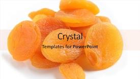  Presentation with apricot - Cool new presentation theme with heap of dried apricots backdrop and a gold colored foreground