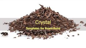  Presentation with loose leaf tea - Theme having heap-of-dried-loose-leaf background and a tawny brown colored foreground
