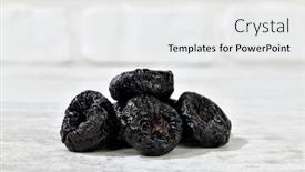  Presentation with white brick - Cool new slides with heap-of-dried-prunes backdrop and a white colored foreground