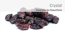  Presentation with rose hips - Amazing PPT theme having heap of dried rose hips isolated on white background backdrop and a white colored foreground