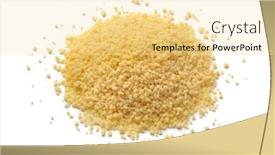  Presentation with couscous - PPT theme having heap-of-dried-uncooked-couscous background and a blonde colored foreground