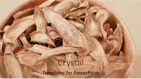  Presentation with dry - Beautiful slides featuring heap-of-dry-burdock backdrop and a coral colored foreground