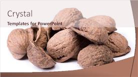  Presentation with shell - Colorful presentation enhanced with heap-of-empty-walnuts-shell backdrop and a lemonade colored foreground