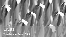  Presentation with drill - Beautiful presentation theme featuring heap of finished metal drill backdrop and a gray colored foreground