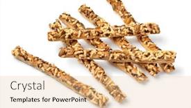  Presentation with snack - PPT layouts consisting of heap-of-fresh-baked-crunchy background and a lemonade colored foreground