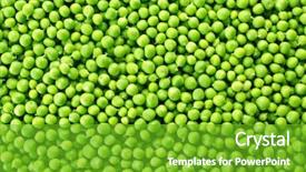  Presentation with peas - Cool new theme with heap of fresh green peas backdrop and a shamrock green colored foreground