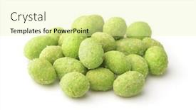  Presentation with white green - Presentation theme consisting of heap-of-green-wasabi-coated background and a blonde colored foreground