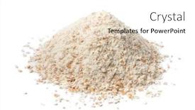  Presentation with white lotus flower - Slide deck consisting of heap-of-ground-wholemeal-flower background and a white colored foreground