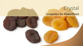  Presentation with orange fruit - Slide deck enhanced with heap-of-healthy-nutritious-brown background and a blonde colored foreground