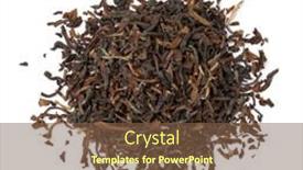  Presentation with indian tea - PPT theme with heap-of-indian-ambootia-darjeeling background and a tawny brown colored foreground