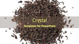  Presentation with tea leaves - PPT layouts with heap-of-indonesian-java-melange background and a tawny brown colored foreground