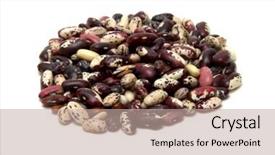  Presentation with kidney bean - Presentation enhanced with  background and a  colored foreground