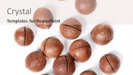  Presentation with nut - Slide set enhanced with heap-of-macadamia-nut background and a lemonade colored foreground