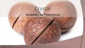  Presentation with nut - Presentation consisting of heap-of-macadamia-nut background and a lemonade colored foreground