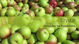  Presentation with apples dragonfruit - Cool new presentation design with heap-of-mcintosh-apples backdrop and a yellow colored foreground