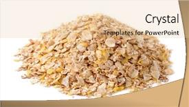  Presentation with multi - Slides with heap of multi grain flakes background and a lemonade colored foreground