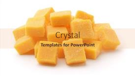  Presentation with mango - Presentation design featuring heap-of-natural-candied-mango background and a gold colored foreground