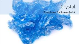  Presentation with 3d isolated t rex head - Presentation theme enhanced with heap-of-of-blue-shoe background and a light blue colored foreground