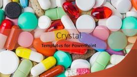  Presentation with abstract medical - Amazing slide set having heap-of-pills-abstract-medical backdrop and a red colored foreground