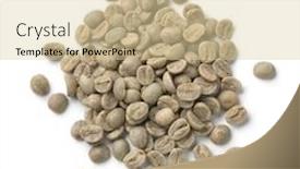  Presentation with cacao fruit raw cacao beans - Presentation theme enhanced with heap-of-raw-pamwamba-coffee background and a lemonade colored foreground