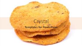  Presentation with nachos - Beautiful slide set featuring heap-of-round-nachos-isolated backdrop and a yellow colored foreground