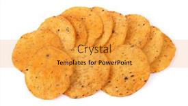  Presentation with nachos - Audience pleasing theme consisting of heap-of-round-nachos-isolated backdrop and a gold colored foreground