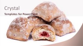  Presentation with sugar - Presentation with heap-of-square-gingerbreads background and a lemonade colored foreground