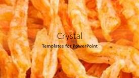  Presentation with shrimp - Presentation with minerals healthy lifestyle and nutrition background and a soft green colored foreground