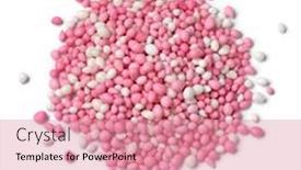  Presentation with pink white - Presentation design enhanced with heap-of-traditional-dutch-pink background and a coral colored foreground