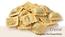  Presentation with italian - Theme with heap-of-traditional-fresh-italian background and a coral colored foreground