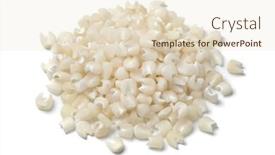  Presentation with corn - Presentation with heap-pf-dried-white-corn background and a lemonade colored foreground