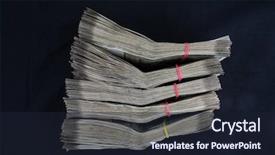  Presentation with cash - PPT layouts featuring heaps of indian rupee cash background and a wine colored foreground