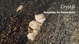  Presentation with water soil - PPT layouts featuring heaps-of-natural-soil-material background and a dark gray colored foreground