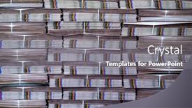  Presentation with newspapers - Slide set with heaps-of-newspapers-with-colorful background and a gray colored foreground