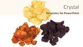  Presentation with red blue yellow - Colorful presentation theme enhanced with heaps-of-three-varieties backdrop and a blonde colored foreground