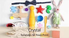  Presentation with exercise kids kid doing fitness - Amazing PPT theme having infant hearing - kid's set on a light backdrop and a lemonade colored foreground