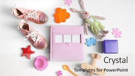  Presentation with exercise kids kid doing fitness - Slides featuring infant hearing - kid's set on a light background and a lemonade colored foreground