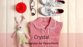  Presentation with wooden - Audience pleasing theme consisting of infant hearing - kid's set on wooden background backdrop and a coral colored foreground