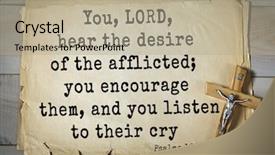  Presentation with bible psalms - Colorful PPT theme enhanced with hearing god - top-1000 bible verses from psalms backdrop and a mint green colored foreground