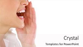  Presentation with crying - Colorful presentation enhanced with crying girl backdrop and a white colored foreground