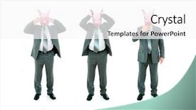  Presentation with pig - Audience pleasing theme consisting of hearing seeing - isolated studio shot backdrop and a white colored foreground