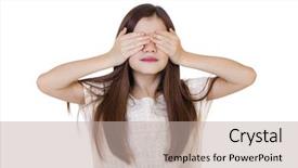  Presentation with hear - Slides featuring hearing seeing - see no evil hear no background and a mint green colored foreground