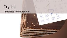  Presentation with valentine - PPT theme with highlighted heart - valentine's day concept background and a light gray colored foreground