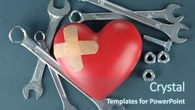  Presentation with renovation - PPT theme with people in car showroom for background and a dark gray colored foreground