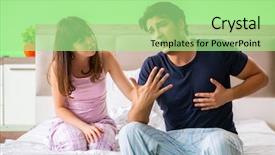  Presentation with health - Presentation having heart attack dying - young husband having problems background and a mint green colored foreground