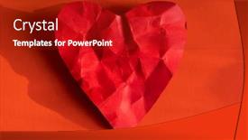  Presentation with heart attack - PPT layouts featuring heart-attack-or-unhappy-love background and a crimson colored foreground