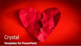  Presentation with heart attack - Slide deck consisting of heart-attack-or-unhappy-love background and a crimson colored foreground